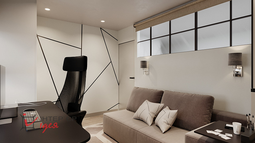 Гостевая комната для молодой пары в ЖК «Андорра»