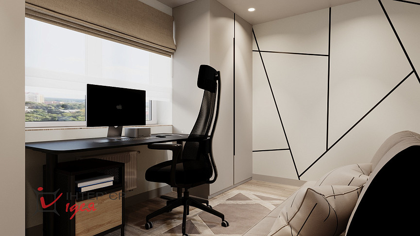 Гостевая комната для молодой пары в ЖК «Андорра»