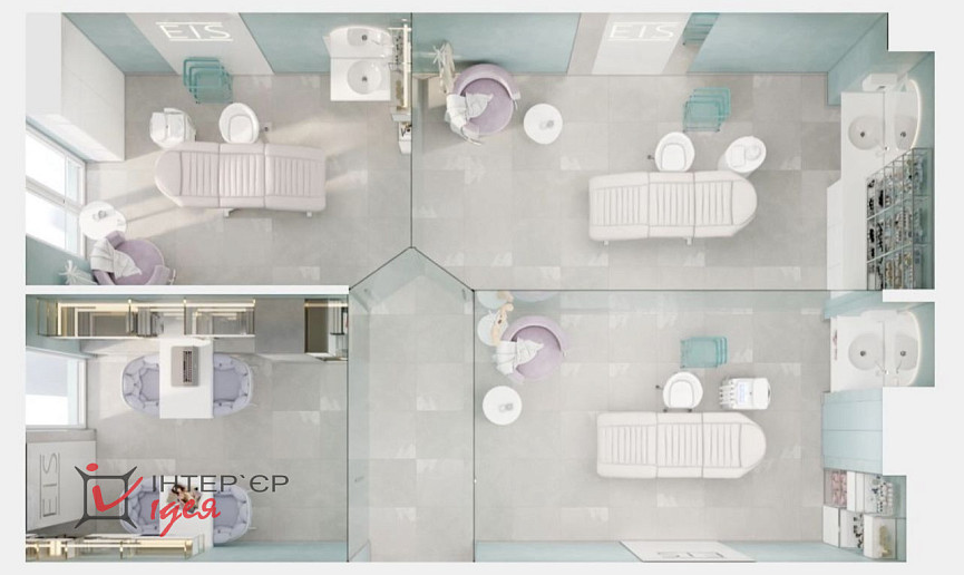 Salon kosmetyczny „EIS” o powierzchni 60 m²