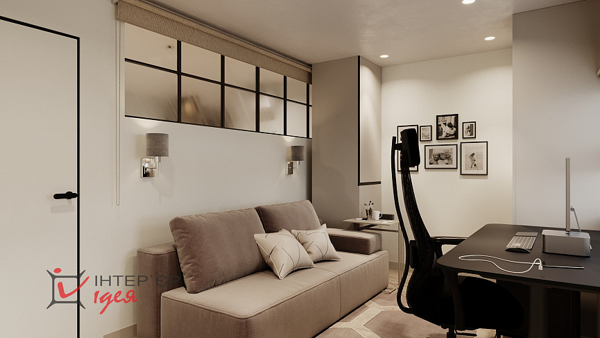 Гостевая комната для молодой пары в ЖК «Андорра»