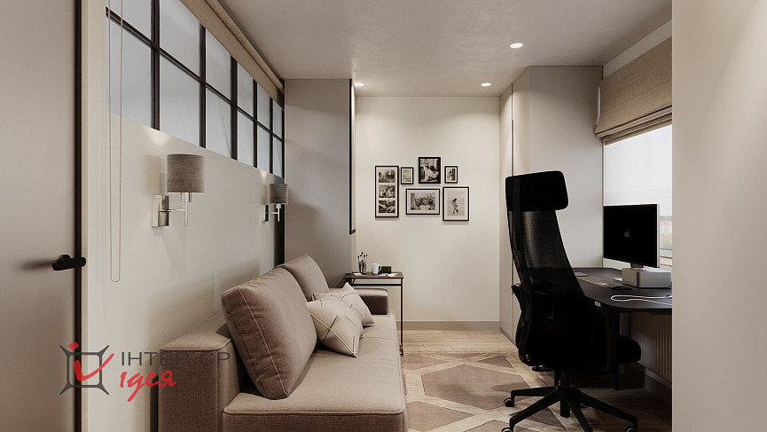 Гостевая комната для молодой пары в ЖК «Андорра»