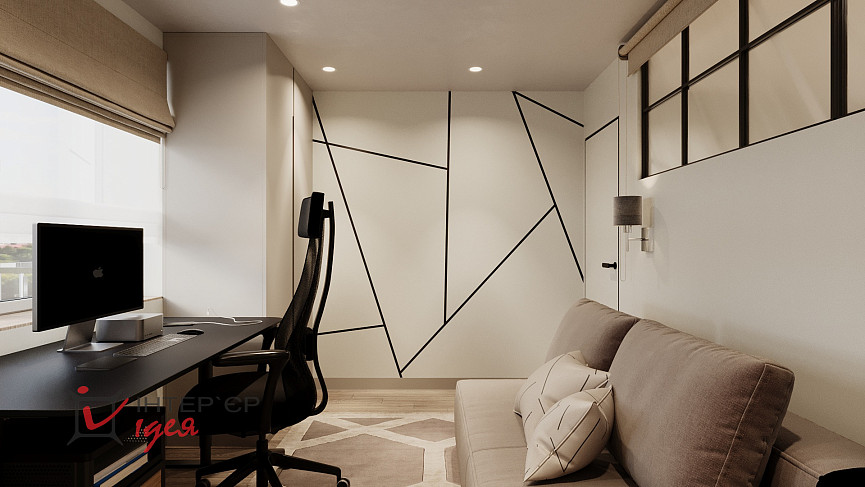 Гостевая комната для молодой пары в ЖК «Андорра»