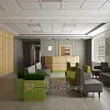 Ресепшн в современной гостинице при больнице
