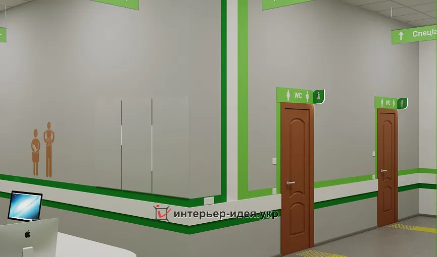 &quot;7ЯClinic&quot;, коридор в отделении семейной терапии