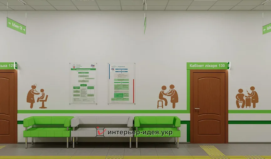 &quot;7ЯClinic&quot;, коридор в отделении семейной терапии