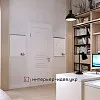Дизайн кабинета с красивой белой кирпичной стеной
