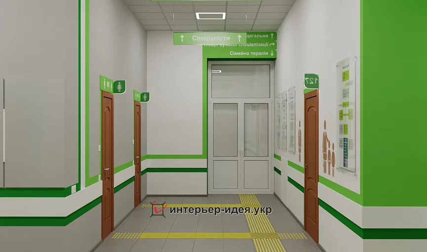 &quot;7ЯClinic&quot;, коридор в отделении семейной терапии
