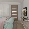 Дизайн спальни с плюшевым текстилем