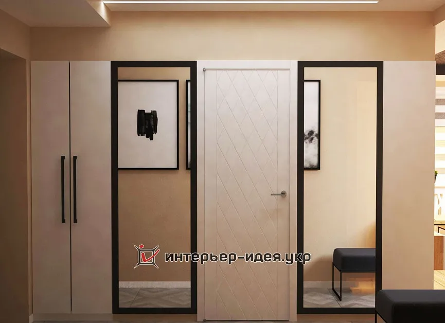 Компактная кухня-студия с элементами лофта