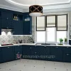 Дизайн кухни цвета индиго, г. Львов
