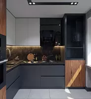 Лофт-кухня для холостяка. Дизайн КУХНИ