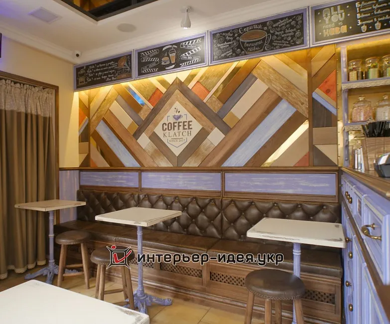 Кафе Coffee Clatch. Фото реализованного проекта.