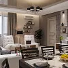 Функциональность в интерьере гостиной и столовой зоны